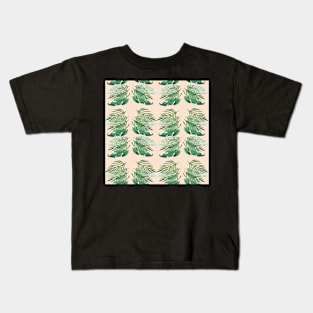 Pastel Plant Patterns Kids T-Shirt